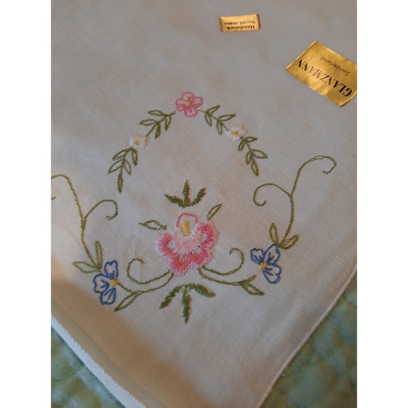 Vintage Tablecloth Handwork Embroidered Made in Switzerland NWT - Picture 5 of 7